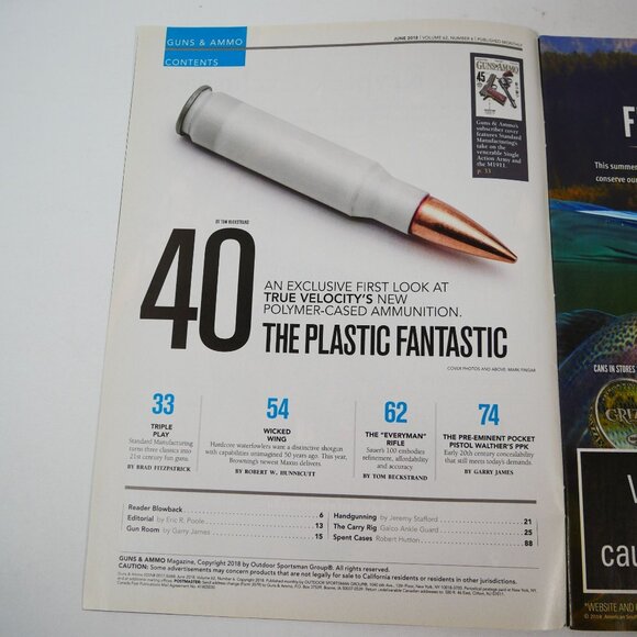 Lot Of 8 Guns & Ammo Magazines 2018 Issues Featuring Firearms & Accessories - Picture 9 of 16